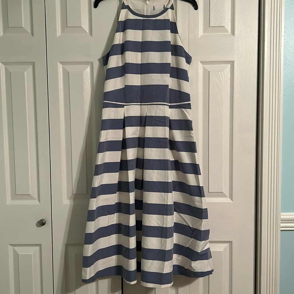 Women’s Size 12 Dress Blue & White Striped